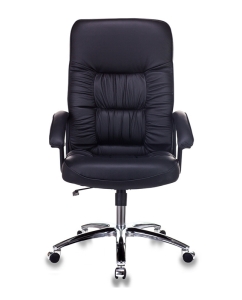 Купить Кресло руководителя Бюрократ T-9908AXSN-AB, черный/хром  в E-mobi