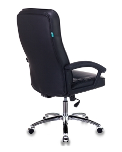 Купить Кресло руководителя Бюрократ T-9908AXSN-AB, черный/хром  в E-mobi