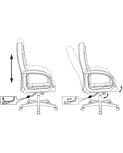 Купить Кресло руководителя Бюрократ CH 002 Fabric, серый Light-19  в E-mobi