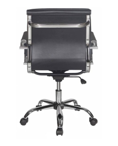 Купить Кресло руководителя Бюрократ CH-993-LOW/BLACK, черный/хром  в E-mobi