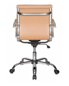 Купить Кресло руководителя Бюрократ CH-993-LOW/CAMEL, светло-коричневый/хром  в E-mobi