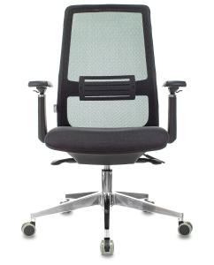 Купить Кресло руководителя Бюрократ MC-915/B/418B черный, сетка/ткань, крестовина алюминий  в E-mobi