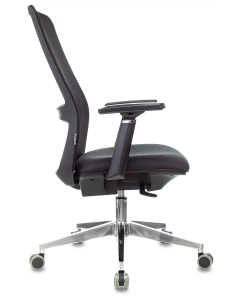 Купить Кресло руководителя Бюрократ MC-915/B/418B черный, сетка/ткань, крестовина алюминий  в E-mobi