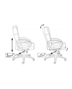 Купить Кресло руководителя Бюрократ T-9908AXSN-BLACK, черный  в E-mobi