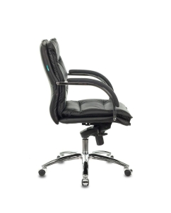 Купить Бюрократ Кресло руководителя Бюрократ T-9927SL-LOW черный кожа низк.спин. крестовина метал  в E-mobi