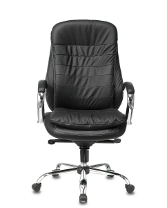 Купить Кресло руководителя БЮРОКРАТ T-9950, на колесиках, кожа, черный [t-9950/black]  в E-mobi