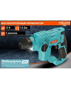 Купить Аккумуляторные перфораторы Sturm 1BatterySystem 12V CRH1215  в E-mobi