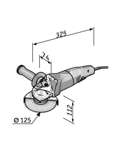 Купить Угловая шлифовальная машина FLEX L 3406 VRG 406503  в E-mobi