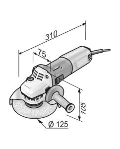 Купить Угловая шлифовальная машина FLEX LE 15-11 125 230/CEE 447722  в E-mobi