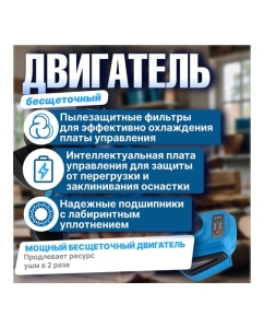 Купить Аккумуляторная угловая шлифовальная машина BULL CSG 1812 R, в чемодане с 2 АКБ и з/у 1333374  в E-mobi