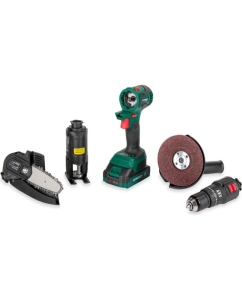 Купить Многофункциональный аккумуляторный инструмент FAVOURITE Li-ion, 21 В, 2 Ач, бесщеточный двигатель в комплекте с ЗУ, АКБ 2 Ач One battery system OBS 2102KIT  в E-mobi