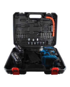 Купить Аккумуляторная дрель-шуруповерт cd20g set (20 в, 2 li-ion аккум. 1500 mah, кейс, гибкий удл., сверла, биты) AktiTool 101209  в E-mobi