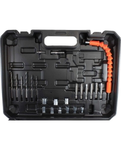 Купить Аккумуляторная дрель-шуруповерт cd20g set (20 в, 2 li-ion аккум. 1500 mah, кейс, гибкий удл., сверла, биты) AktiTool 101209  в E-mobi