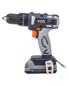 Купить Аккумуляторная ударная дрель-шуруповерт FTL PSR-I 20V EVO, щеточный двигатель, 30 Нм, 20 В, в комплекте 1 АКБ 20 В EVO 2.0 Ач + ЗУ 2.3 А + кейс 8079  в E-mobi