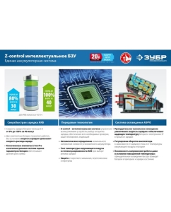 Купить Бесщеточная циркулярная пила ЗУБР Профессионал 20В CPB-190-41  в E-mobi