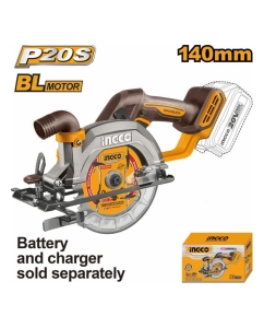 Купить Аккумуляторная циркулярная пила INGCO безщеточная 140 мм CSLI1402  в E-mobi