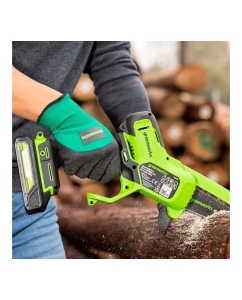 Купить Аккумуляторная цепная мини пила GreenWorks 24V, 10 см, без АКБ и ЗУ 2008207  в E-mobi