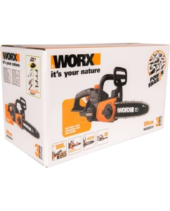 Купить Аккумуляторная цепная пила WORX 20В, 25 см WG322E.9  в E-mobi