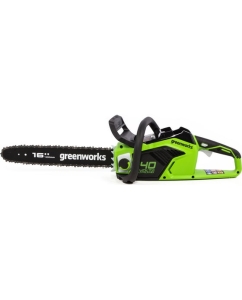 Купить Цепная пила аккумуляторная GreenWorks GD40CS18 40V, 40 см, бесщеточная, до 1.8 КВт, с 1хАКБ 4Ач c USB и ЗУ 2005807USB4  в E-mobi