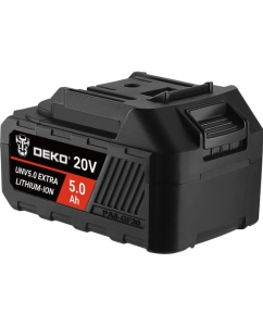 Купить Аккумулятор DEKO UNV5.0 EXTRA, Li-ion, 20В, 5.0А_ч, с повышенной токоотдачей 063-4497  в E-mobi