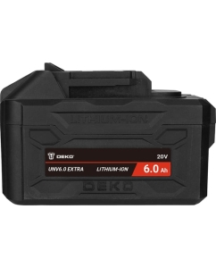 Купить Аккумулятор DEKO UNV6.0 EXTRA, Li-ion, 20В, 6.0А_ч, с повышенной токоотдачей 063-4498  в E-mobi