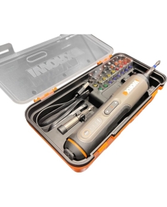 Купить Аккумуляторная отвертка WORX 4В, 5Нм, 1,5Ач, набор оснастки WX240  в E-mobi