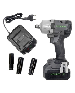 Купить Аккумуляторный гайковерт FAVOURITE 21В, 4 Ач, 1000 Нм, 2400 об/мин, 2900 уд/мин, бесщеточный двигатель, кейс в комплекте: зу, акб OBS 21 TW1000 PROF  в E-mobi
