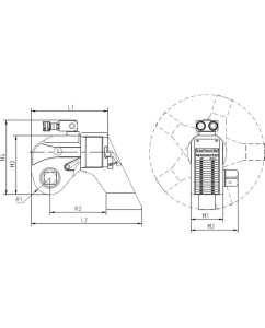 Купить Гидравлический гайковерт NORGAU со стопором обратного хода 1", 451-4512, NHT25-045SDA 058110105  в E-mobi