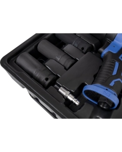 Купить Пневматический ударный гайковерт KRAFT 1/2 1450 н.м., в кейсе с головками KT 707014  в E-mobi