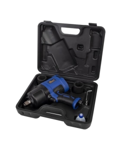 Купить Пневматический ударный гайковерт KRAFT 3/4 2450 н.м., в кейсе с головками KT 707015  в E-mobi