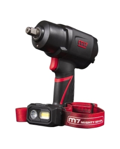 Купить Пневматический ударный гайковерт MIGHTY SEVEN 1/2", 1627 Нм, в комплекте налобный фонарь NC-4255QL  в E-mobi