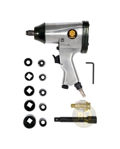 Купить Пневмогайковерт VOREL 1/2" с набором головок 81101  в E-mobi