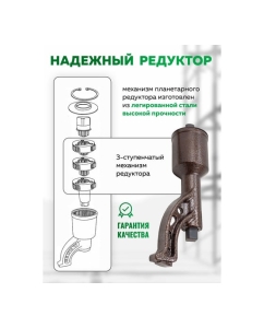 Купить Гайковерт ручной с редуктором Rockforce головки 32, 33 мм, длина 330 мм, передаточное число 1:78, 7500 Н/м RF-34114103 HS(59990)  в E-mobi