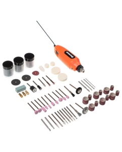 Купить Мини дрель ЕРМАК сетевой гравер, 12В, 15000 об/мин, с набором насадок (160 шт.) 693-023  в E-mobi