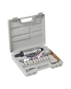 Купить Пневматическая прямая шлифовальная машинка с оснасткой Airline 16 предметов, кейс ATBR041  в E-mobi