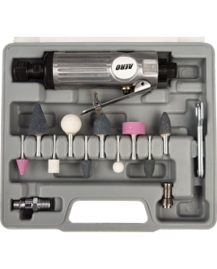 Купить Прямая пневмошлифмашина с набором Foxweld AERO 15 предметов 5759  в E-mobi