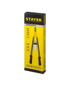 Купить Усиленный двуручный заклепочник STAYER Professional Hercules-64 3.2 - 6.4 мм 3106_z01  в E-mobi