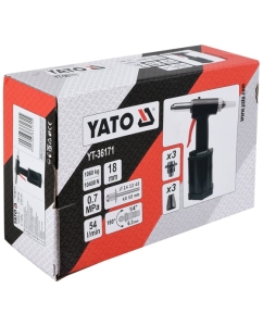 Купить Пневмозаклепочник YATO 2.4-5 мм YT-36171  в E-mobi