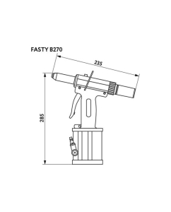 Купить Пневмозаклепочник Fasty b270 05F-00B270  в E-mobi