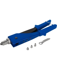 Купить Заклепочник КОБАЛЬТ 260 мм, переставной 0-90 град., заклепки 2,4-3,2-4,0-4,8 мм, блистер 243-516  в E-mobi