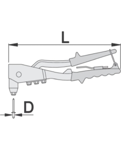 Купить Заклепочник Unior ручной, 2.4,3.2,4.0,4.8 3838909154541  в E-mobi