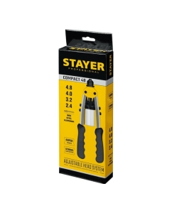 Купить Компактный двуручный заклепочник STAYER Professional Compact-48 240 мм, 2.4 - 4.8 мм 3116_z01  в E-mobi