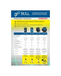 Купить Лазерный нивелир BULL LL 2302 со штативом 0323141  в E-mobi
