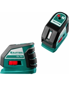 Купить Лазерный линейный нивелир KRAFTOOL CL-70 20м / 70м /детектор/, сверхъяркий IP54 34660  в E-mobi