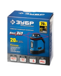 Купить Линейный лазерный нивелир ЗУБР Крест-360 34906  в E-mobi