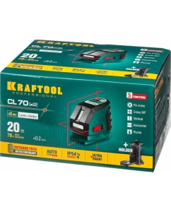 Купить Лазерный линейный нивелир KRAFTOOL CL-70-2 34660-2  в E-mobi