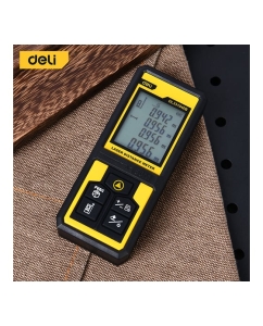 Купить Лазерный дальномер DELI DL331040B (Диапазон 0,05-50м, точность +/-3мм) 134775  в E-mobi