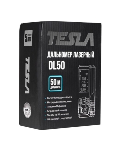 Купить Дальномер лазерный TESLA DL50 дальность 50 метров, точность ±2мм 604964  в E-mobi