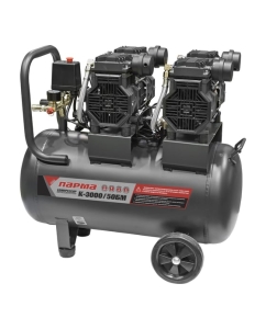 Купить Компрессор Парма K-3000/50БМ безмасляный 2*1500 Вт, 50л, 474 л/м 02.014.00008  в E-mobi