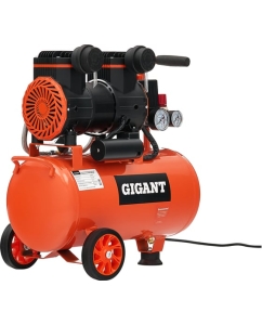 Купить Безмасляный малошумный компрессор Gigant (25 л; 8 бар; 225 л/мин) GSWK-25/1400  в E-mobi